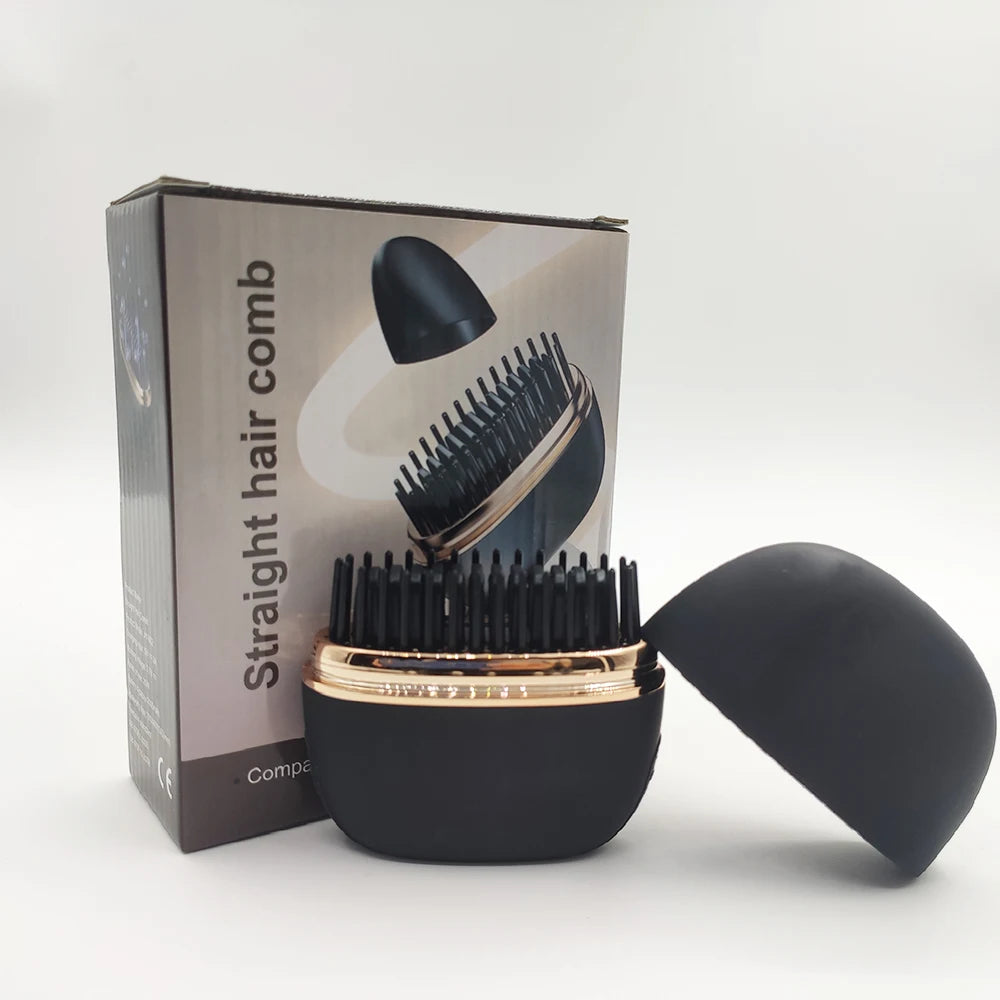 💇 Wireless Hair Straightening Comb - Portable USB Rechargeable Brush