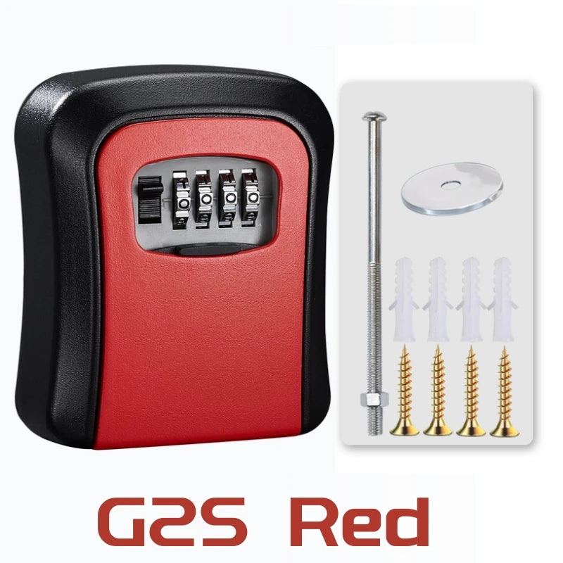 🔐 4-Digit Password Key Lock Box - Wall Mounted Security Storage