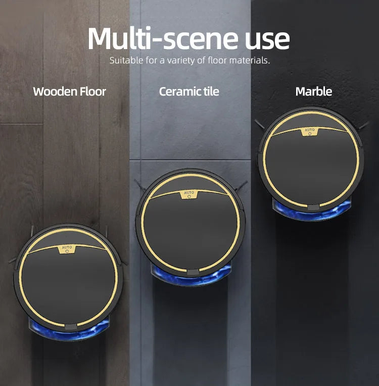 Smart Robot Vacuum & Mop 3-in-1 - App Control with 2800Pa Suction Power