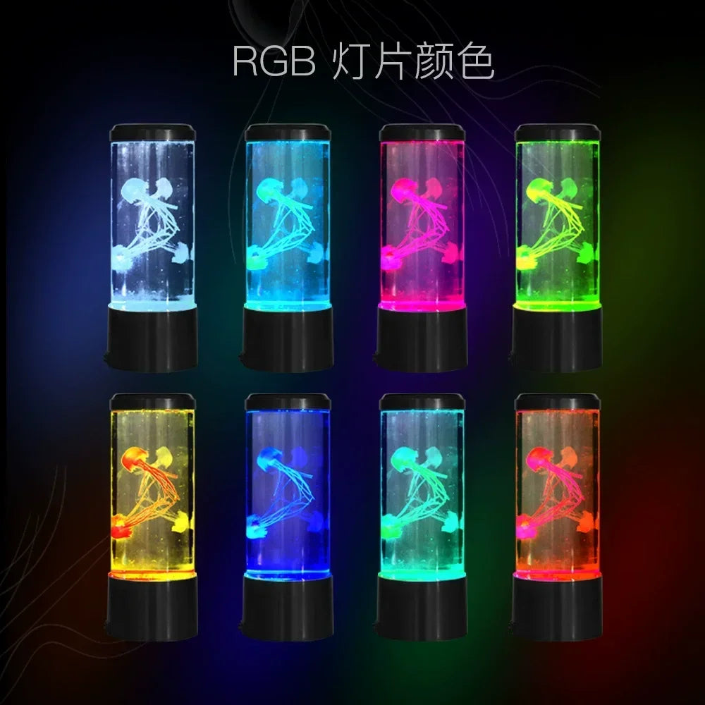 🪼 Jellyfish LED Lamp - Remote Control 8 Color Aquarium Night Light
