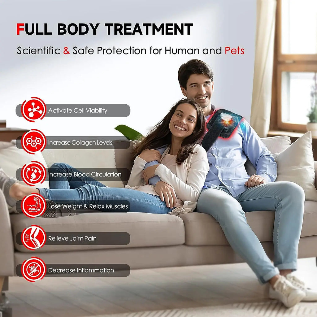 🔴 Medical-Grade Red Light Therapy Belt - 660nm & 850nm Dual-Chip Recovery