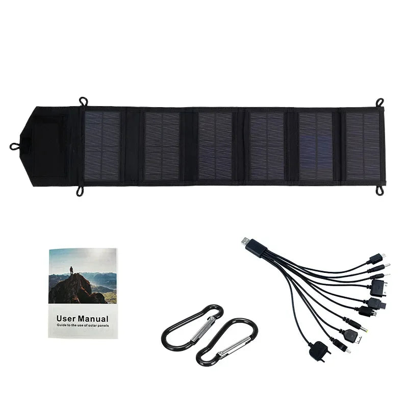 ☀️ 800W Foldable Solar Panel - Portable 6-Fold Charger USB 5V DC Power