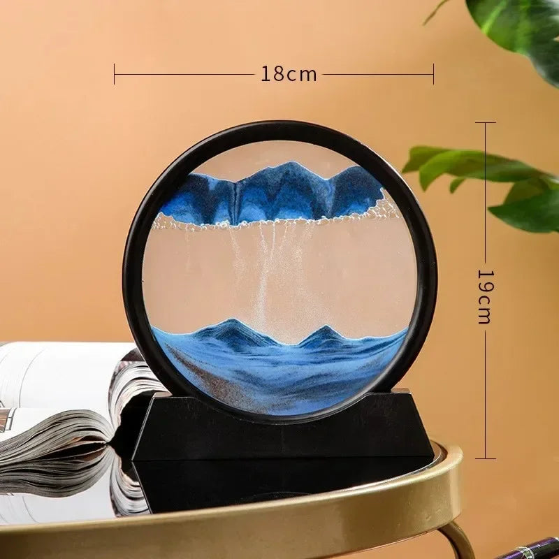 🎨 3D Moving Sand Art - Creative Desktop Stress Relief Home Decor