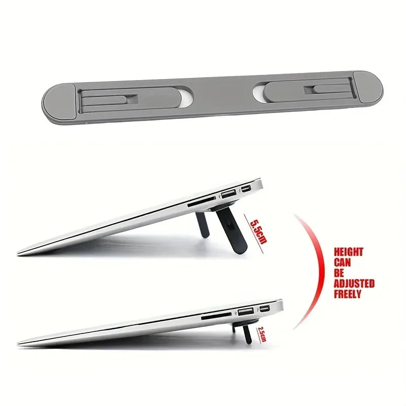 💻 Adjustable Foldable Laptop Stand - Ergonomic with Keyboard & Tablet Holder