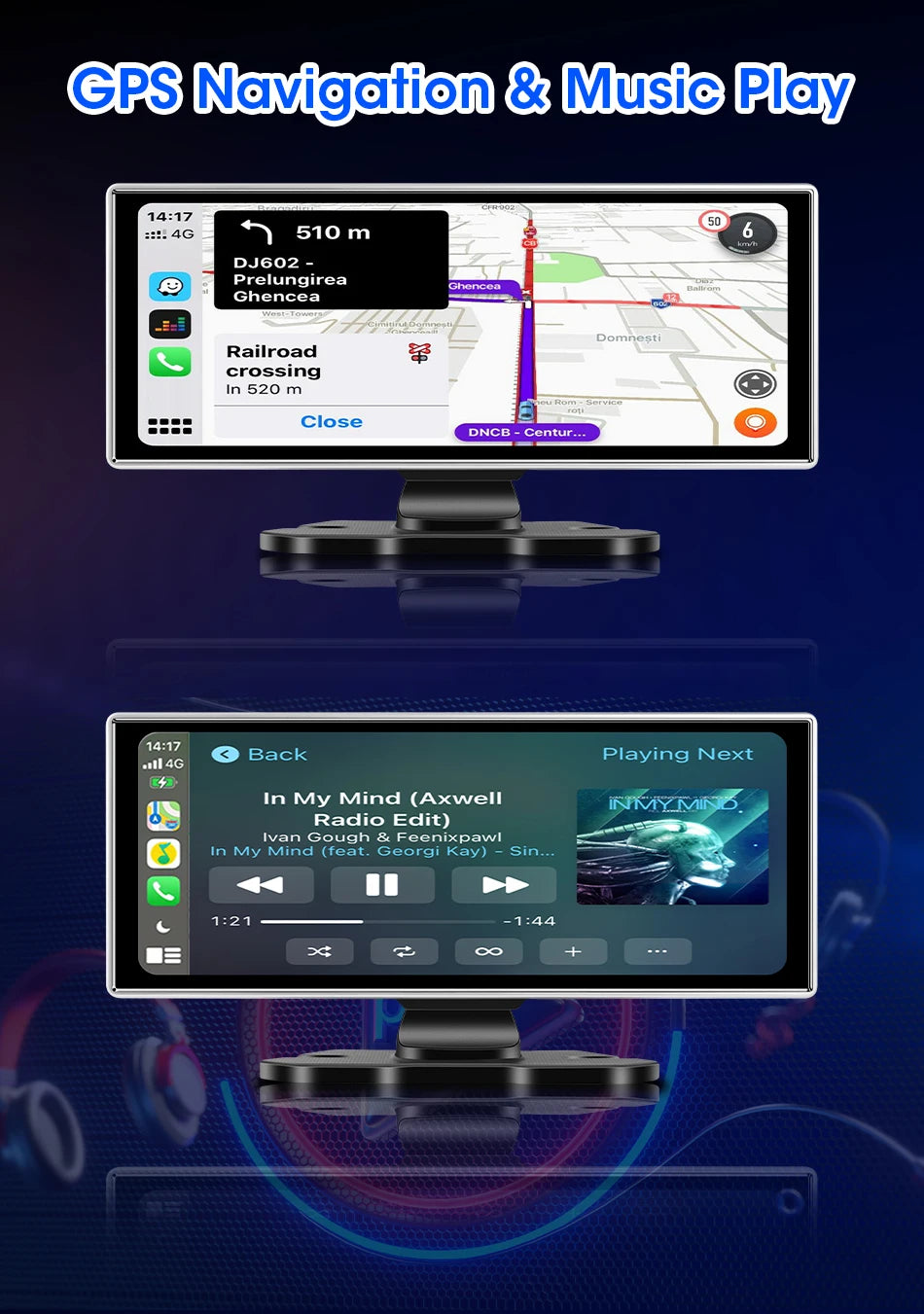 📹 11-Inch Dashboard Hub - 4K Recorder with Wireless CarPlay & Android Auto