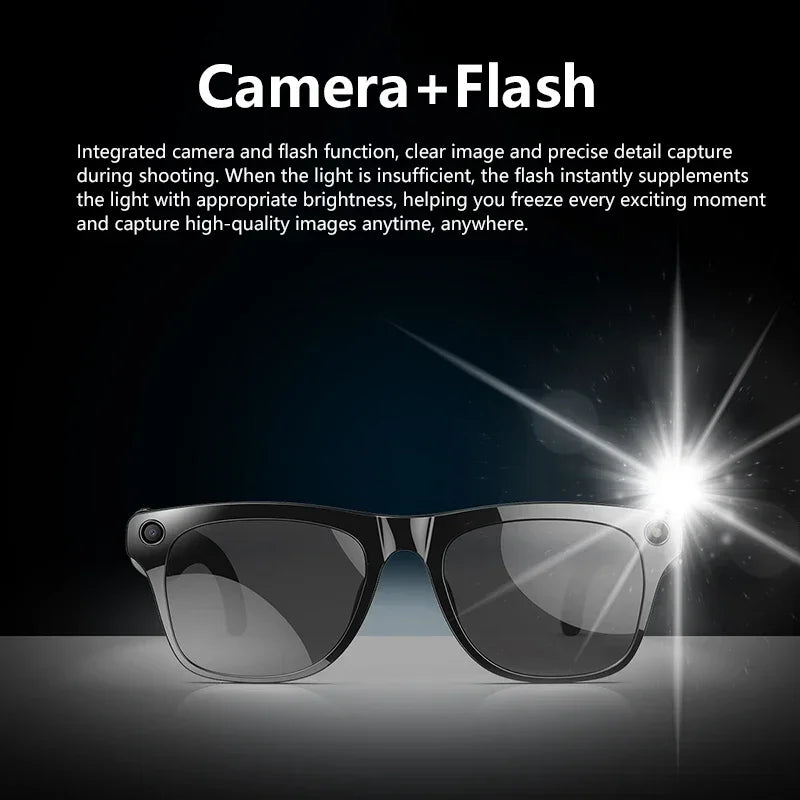 Smart 8K AI Glasses - 1200MP Camera with ChatGPT & Bluetooth