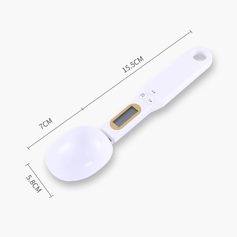 🥄 Mini Digital Spoon Scale - 0.1-500g Kitchen Measuring Spoon