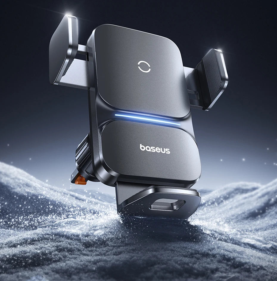 🚗 15W Smart Wireless Car Charger - Auto-Clamping Qi Mount with Fast Charging