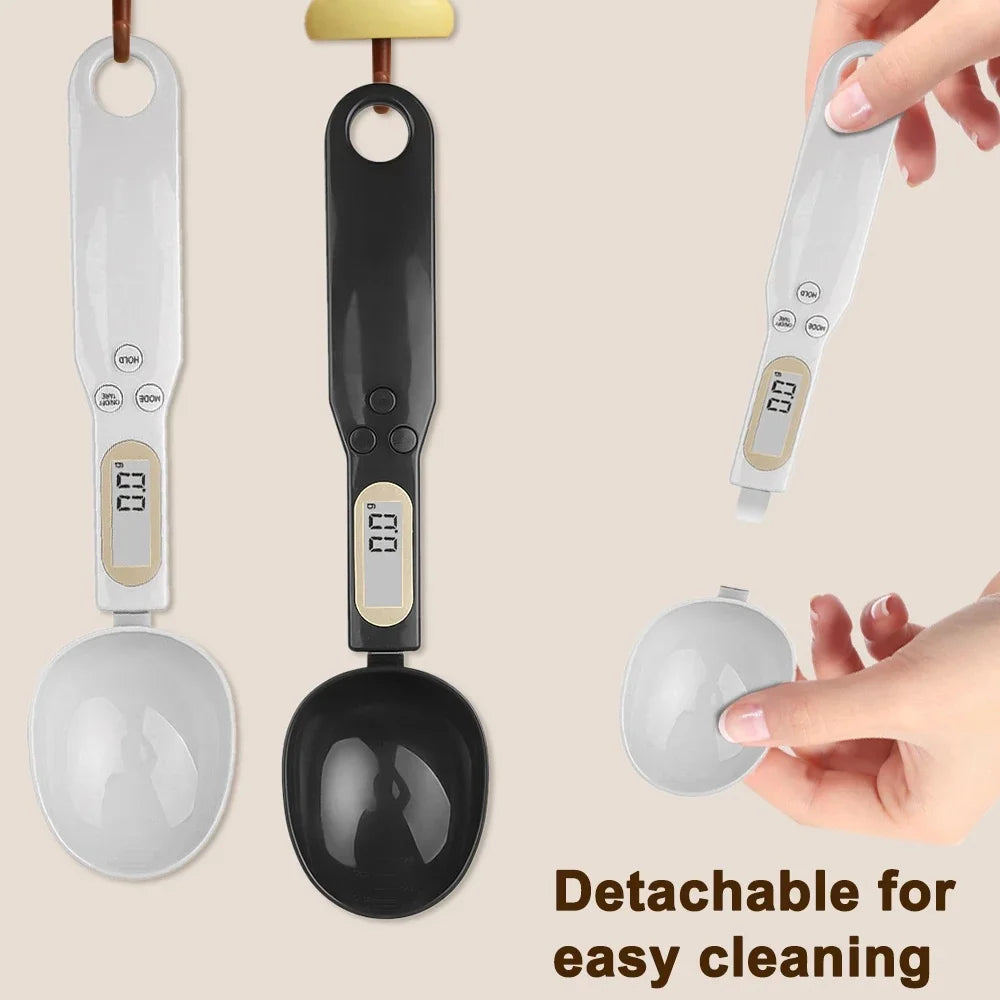 🥄 Mini Digital Spoon Scale - 0.1-500g Kitchen Measuring Spoon