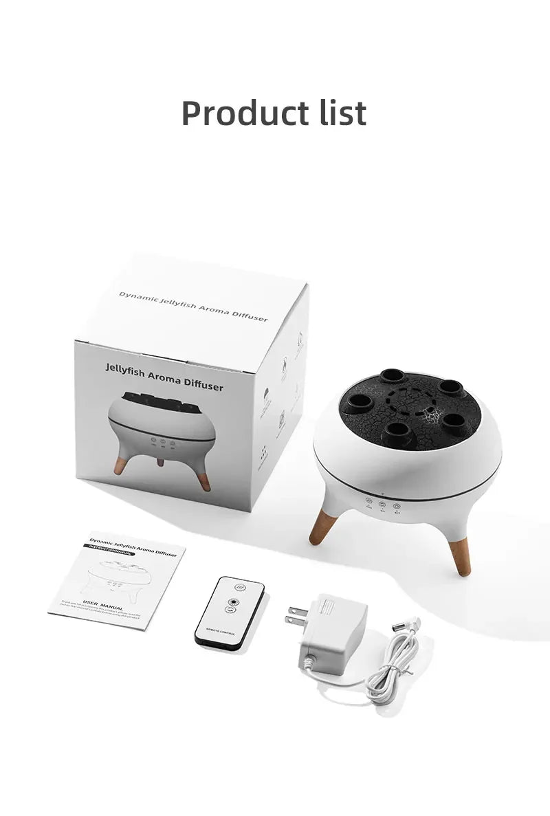 🪼 Jellyfish Air Humidifier 250ml - Essential Oil Diffuser with 7 Color Lights