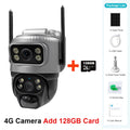 📹 V380 Dual Lens 4G Security Camera - Solar 8MP 4K Night Vision CCTV