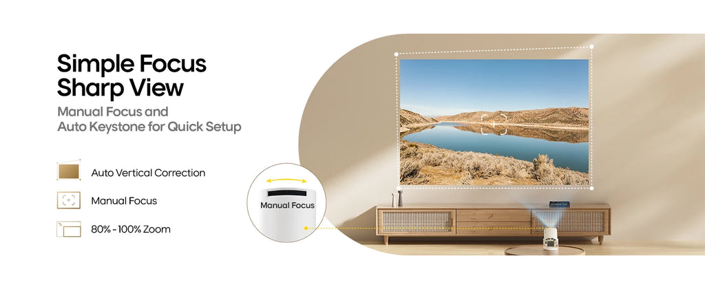 🎬 SkyCinema HY300 Pro - 180° Rotating Smart Projector for Ceiling Movies