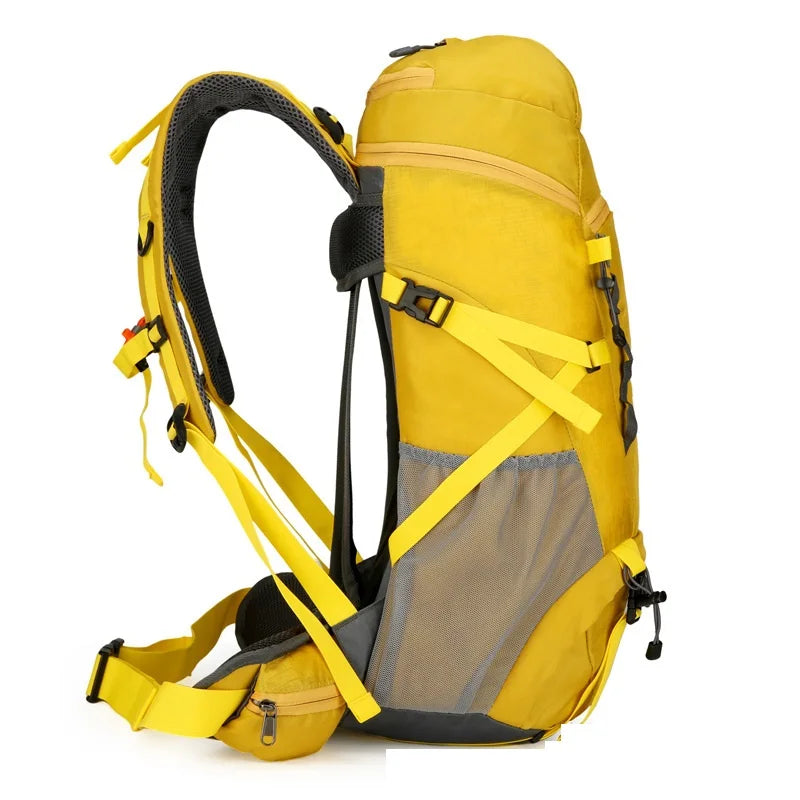 🏔️ 50L Outdoor Hiking Backpack - Rainproof Nylon Camping Rucksack