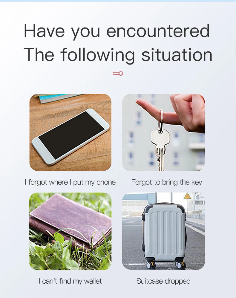📍 Mini GPS Tracker - Bluetooth Smart Tag for Keys, Pets, Kids & Wallet