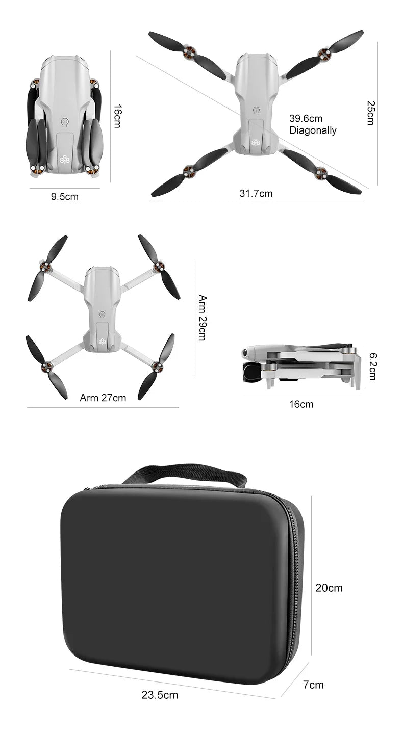 8K Pro VR Drone - Dual HD Camera with Obstacle Avoidance & Brushless Motor