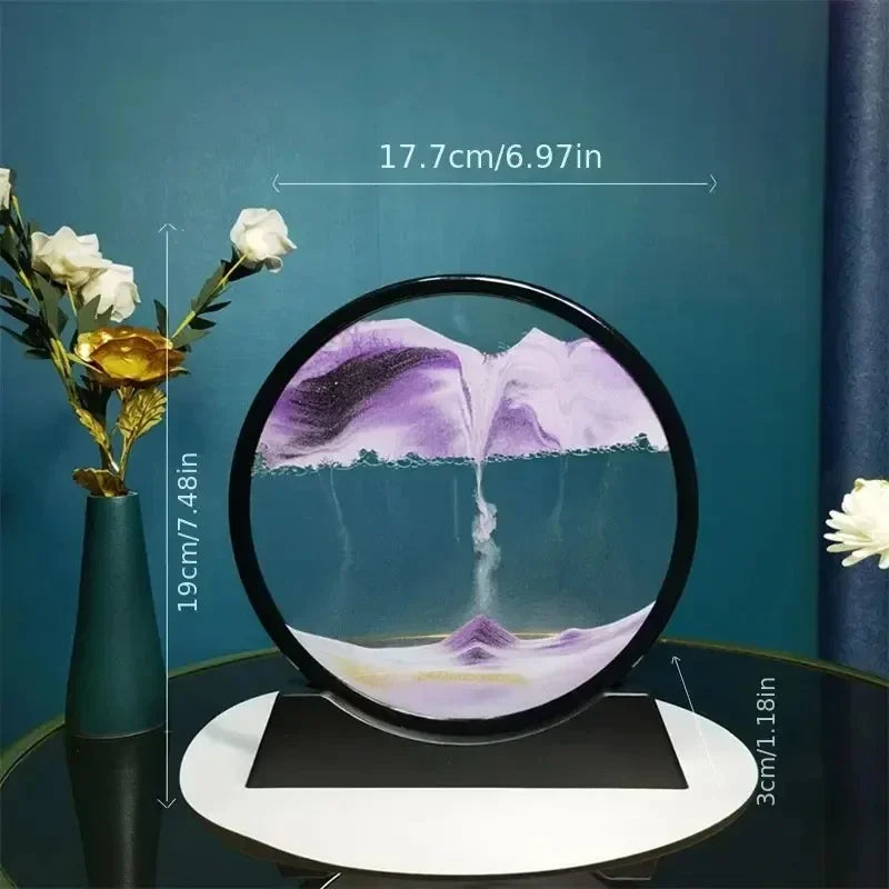 🎨 3D Moving Sand Art - Creative Desktop Stress Relief Home Decor