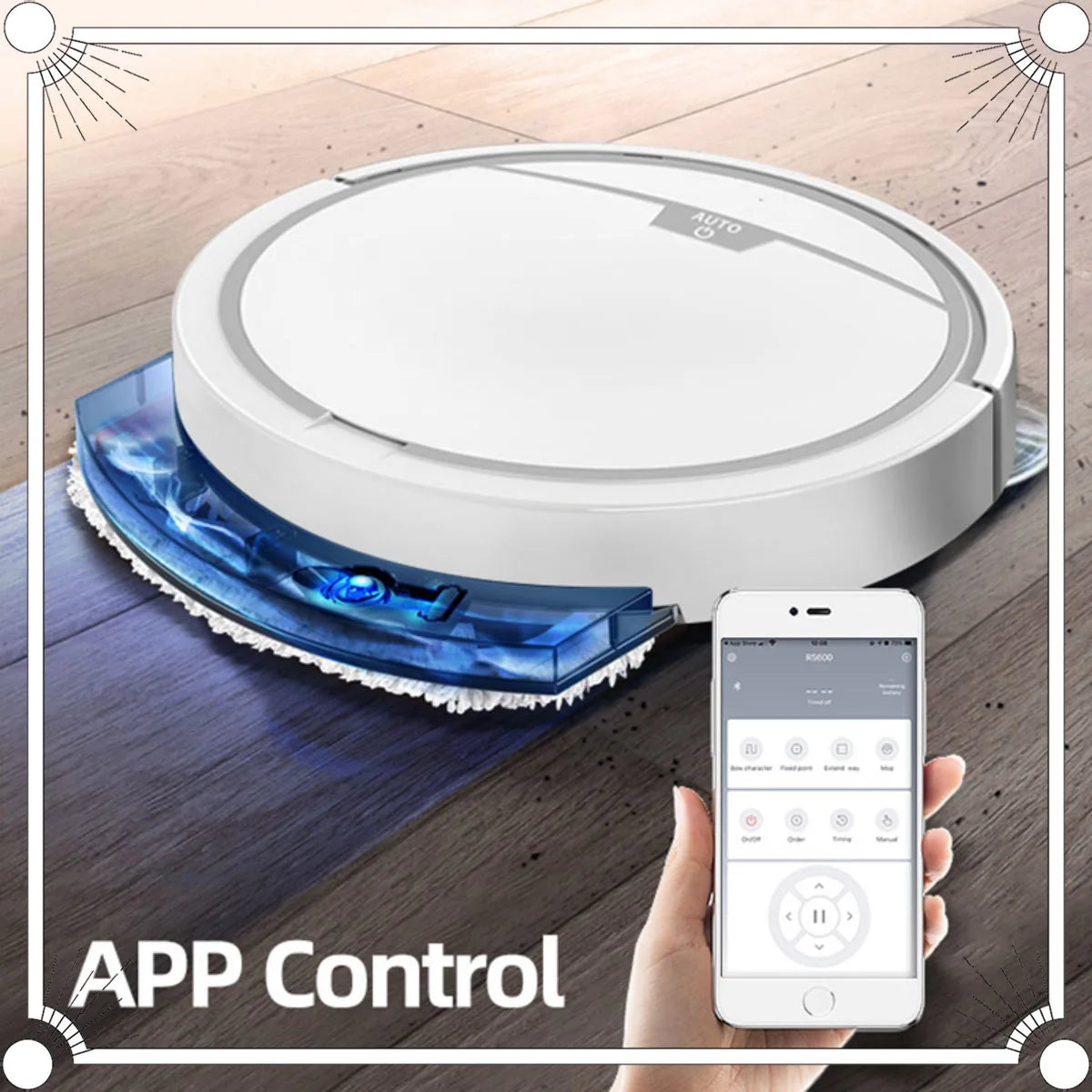 Smart Robot Vacuum & Mop 3-in-1 - App Control with 2800Pa Suction Power