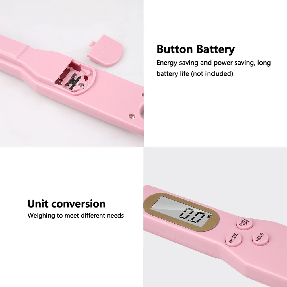 🥄 Mini Digital Spoon Scale - 0.1-500g Kitchen Measuring Spoon