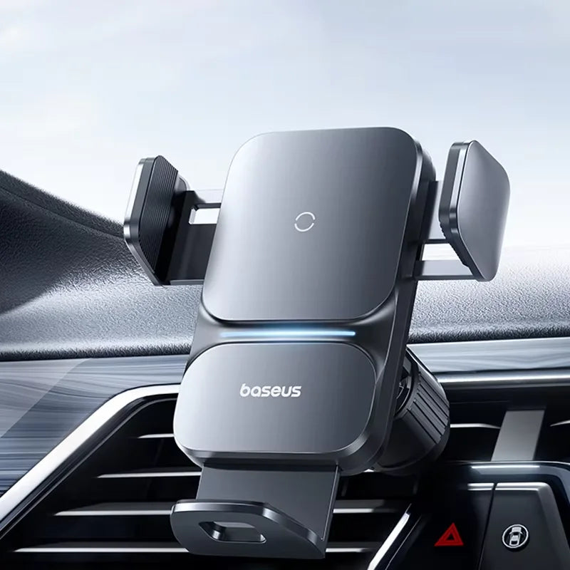 🚗 15W Smart Wireless Car Charger - Auto-Clamping Qi Mount with Fast Charging