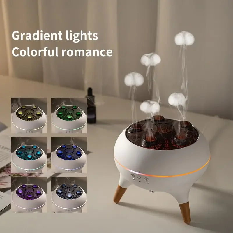 🪼 Jellyfish Air Humidifier 250ml - Essential Oil Diffuser with 7 Color Lights