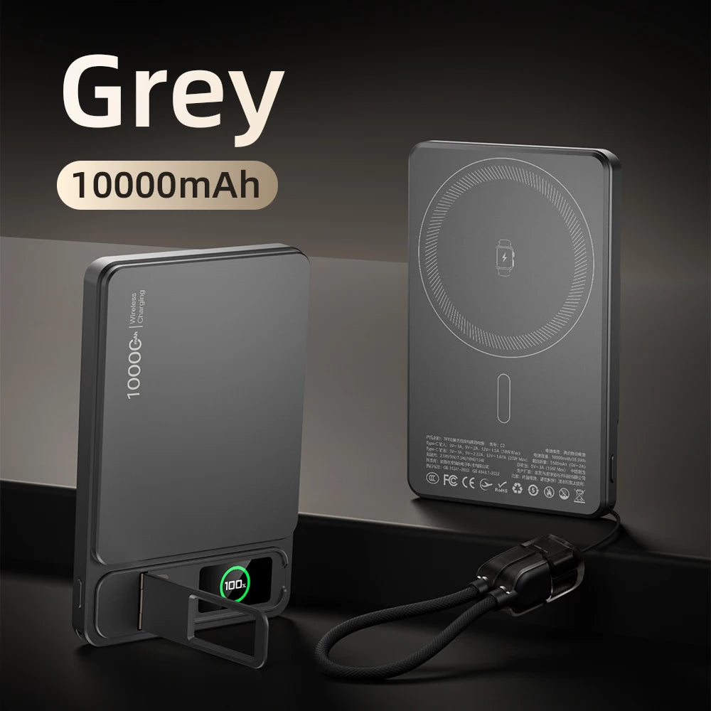 🔋 10000mAh MagSafe Power Bank - Magnetic Wireless 20W Fast Charging
