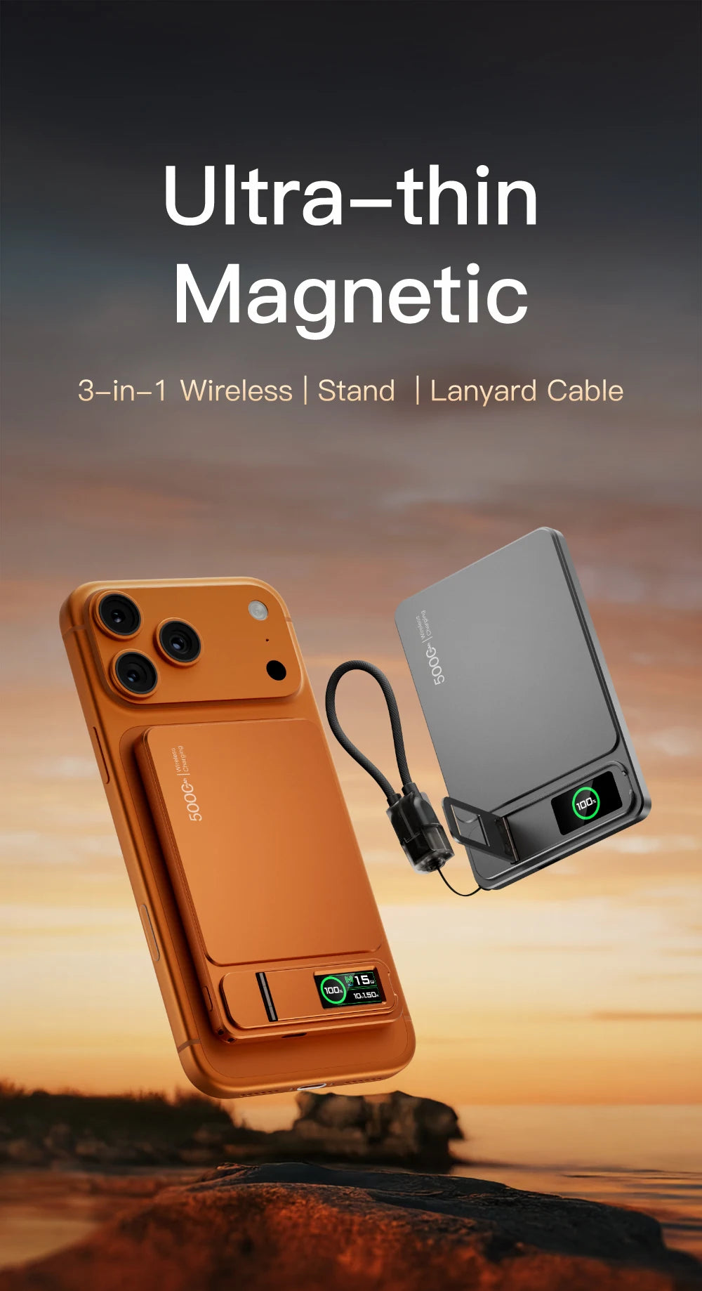 🔋 10000mAh MagSafe Power Bank - Magnetic Wireless 20W Fast Charging