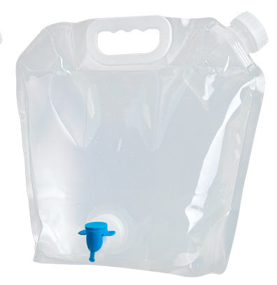 Foldable Camping Water Bag - 5L/10L Portable PVC Container for Hiking