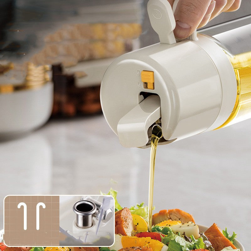 2-in-1 Oil Sprayer Bottle - BBQ Cooking Dispenser with Pour & Spray Modes