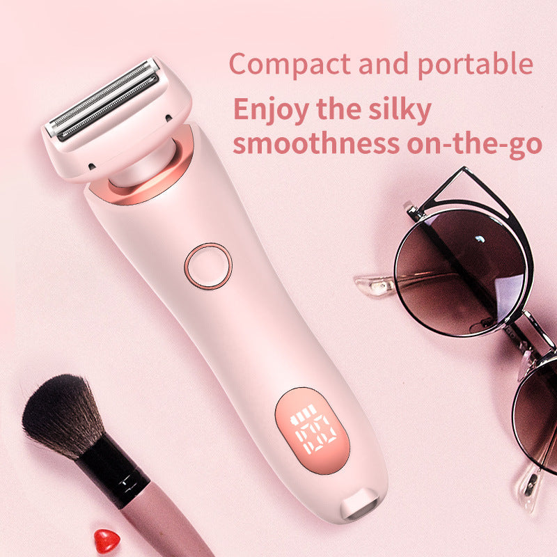 2-in-1 Hair Removal Epilator - USB Rechargeable Women's Body Razor & Trimmer