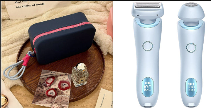 2-in-1 Hair Removal Epilator - USB Rechargeable Women's Body Razor & Trimmer