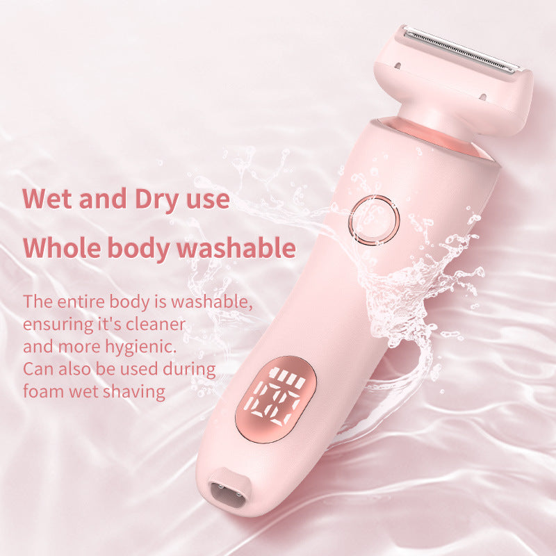 2-in-1 Hair Removal Epilator - USB Rechargeable Women's Body Razor & Trimmer