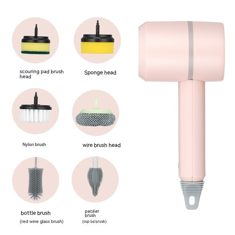 Electric Cleaning Brush - USB Rechargeable Automatic Kitchen & Bathroom Scrubber