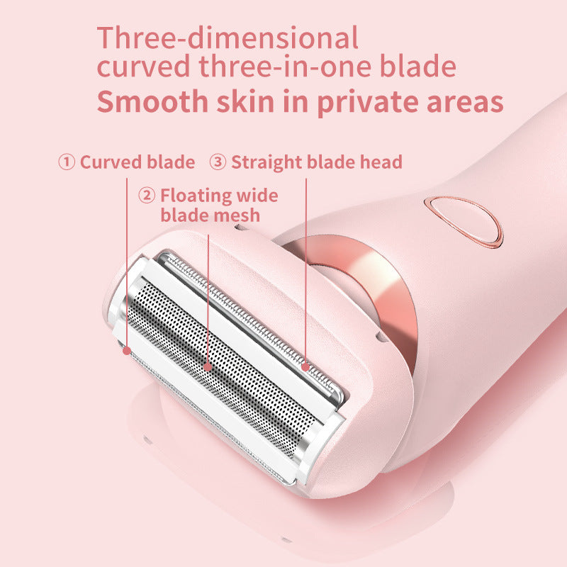 2-in-1 Hair Removal Epilator - USB Rechargeable Women's Body Razor & Trimmer