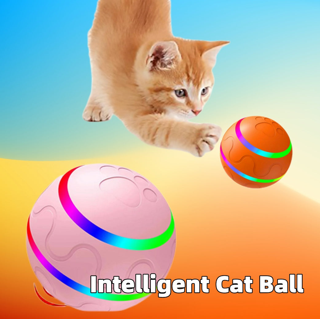 Smart Interactive Cat Ball Toy - USB Rechargeable Self-Rotating